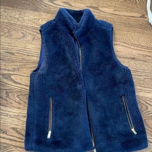 Size small navy teddy vest